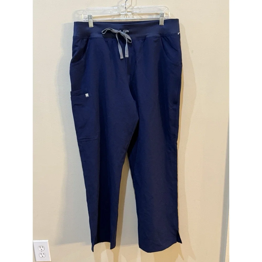 Figs Kade Cargo Scrub Pants™‎ High Waist Size XL Navy Career